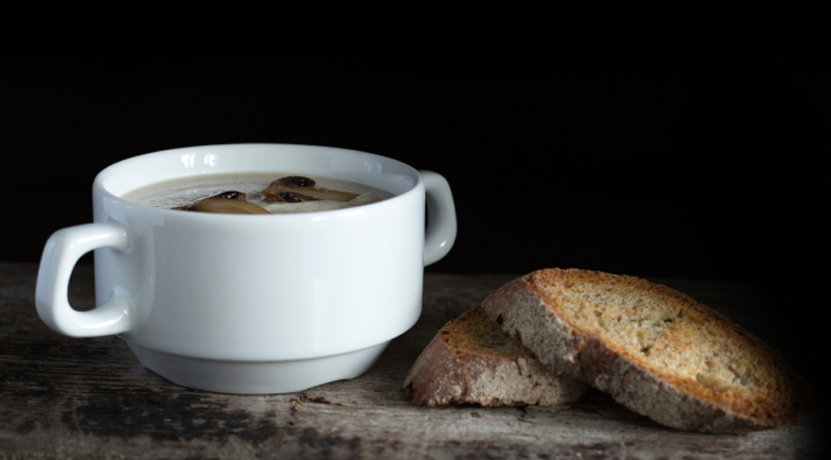 soup and bread